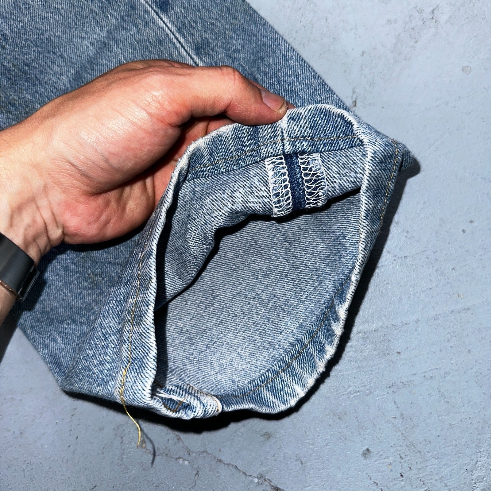 Levis 501 Vintage 90s Mex XX Straight Leg Jeans Blue Light Wash 36x30 Act 35x25