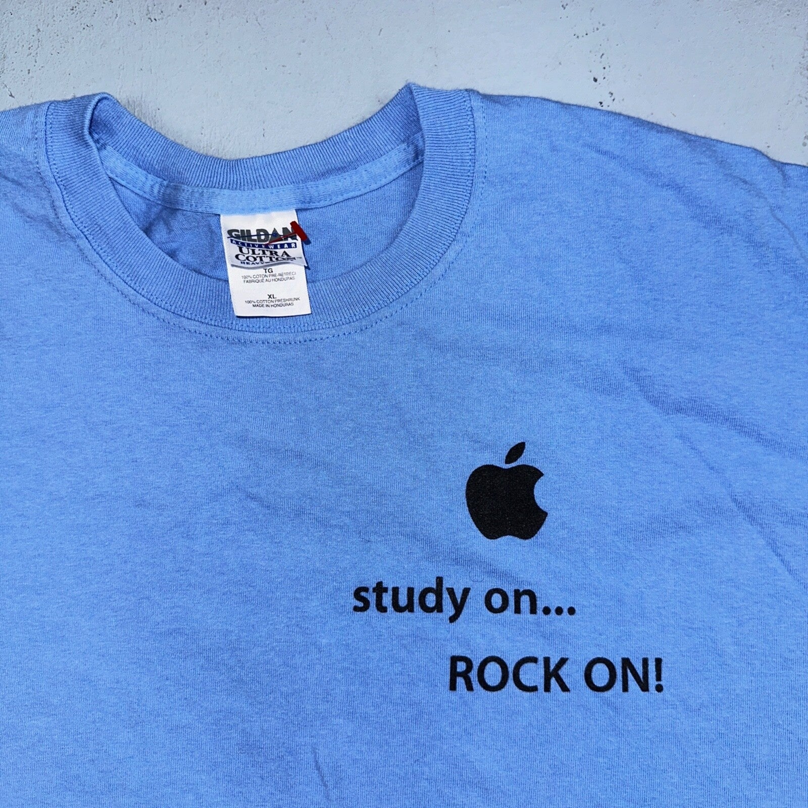 Apple Rare iTunes Promo VTG T Shirt Y2K Nano Study Rock On Dance Commercial 2000