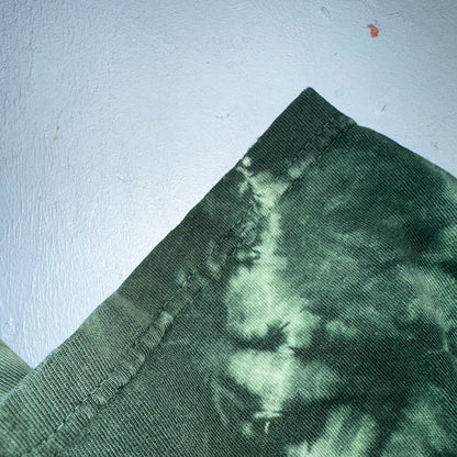 Rainforest Cafe VTG Shirt Mens Large Green Tie Dye Las Vegas Y2K Faded THrashed