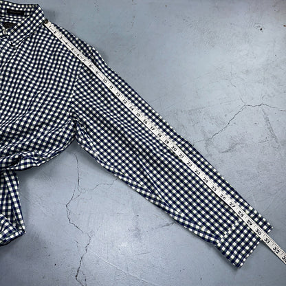 Pendleton Bridgeport Shirt Men's Size L Blue Lime Check Long Sleeve Button Down