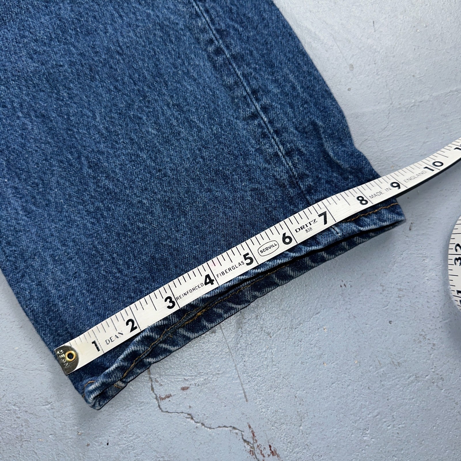 Levis 501 Vintage 80s USA XX Straight Leg Jeans Blue Med Wash 42x33 Act 37x28