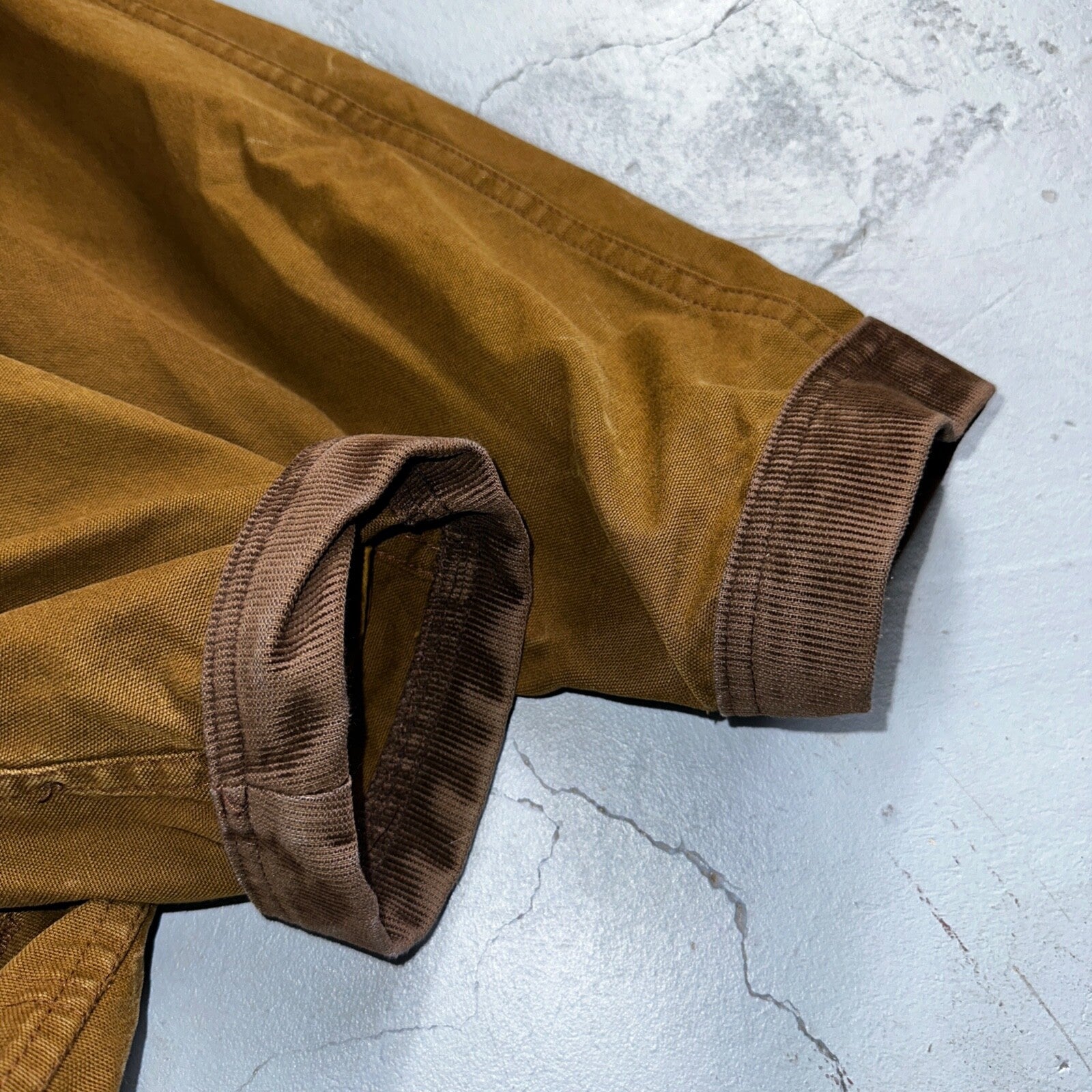 Vintage LL Bean Aztec Fleece Lined Womens Canvas Long Button Duster Coat M