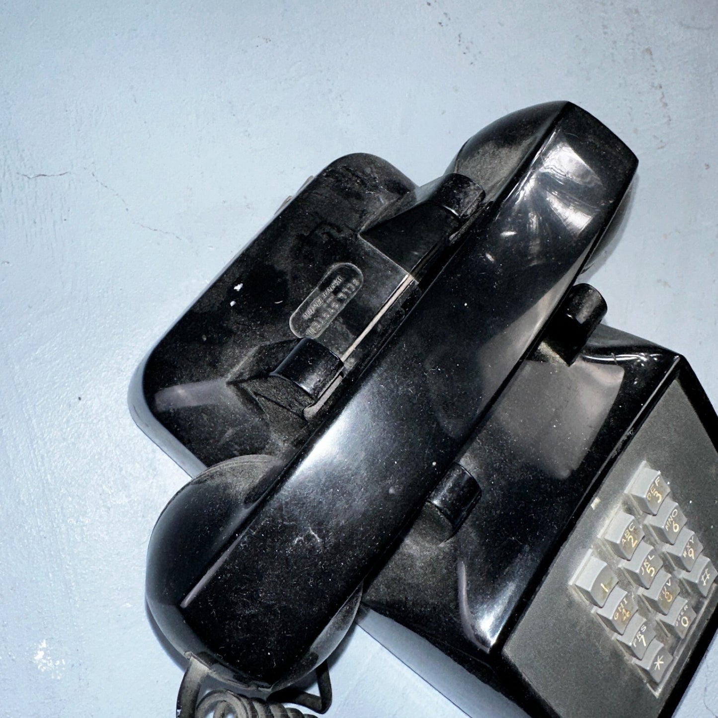 Vintage Bell System Property Push Button Phone Black Western Electric 2500DM