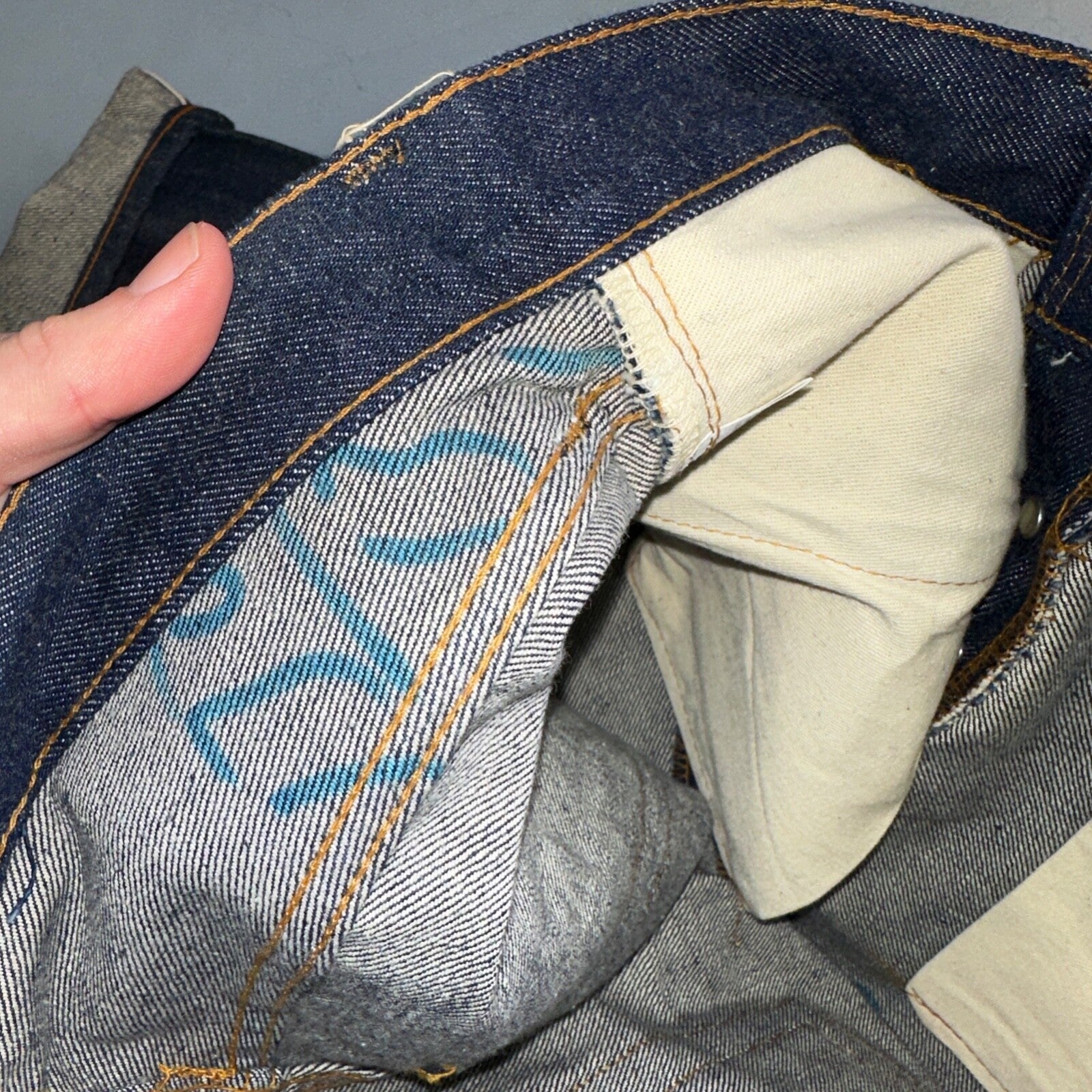 Levis 501 VTG 70s SS Deadstock Redline Selvedge Jeans XX 1966 29x36 Rare Dark DS