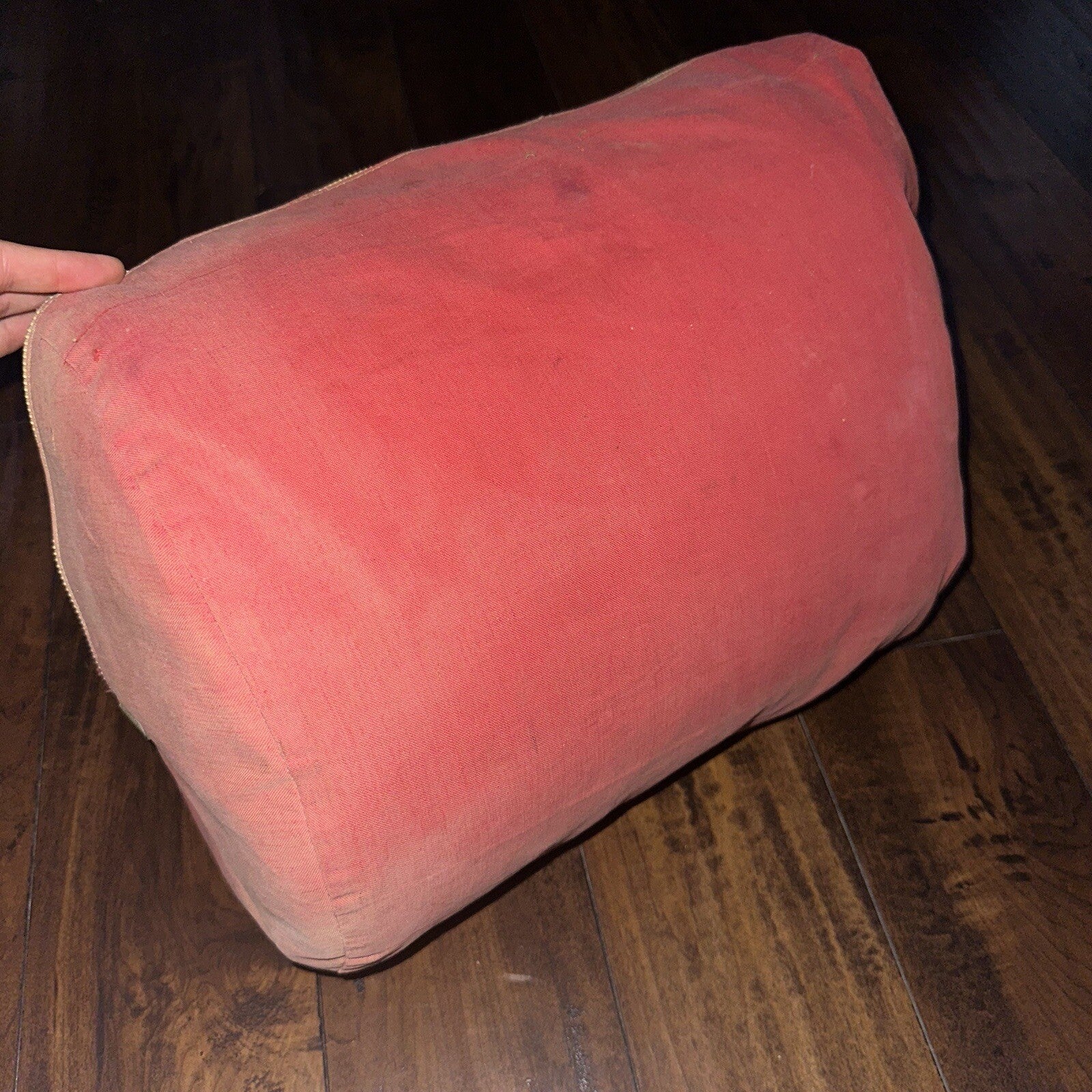 Vtg Sleeping Bag Canvas Red Duffle Bag USA Bell System Talon 1940s 40s 50s WWII