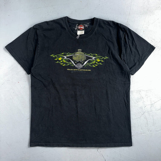 Harley Davidson Looney Tunes VTG T Shirt Motorcycle Bike Graphic Winchester Y2K