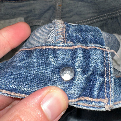 Levis 501 Vintage Y2K XX Straight Leg Jeans Blue Light Wash 38x34 Act 38x32