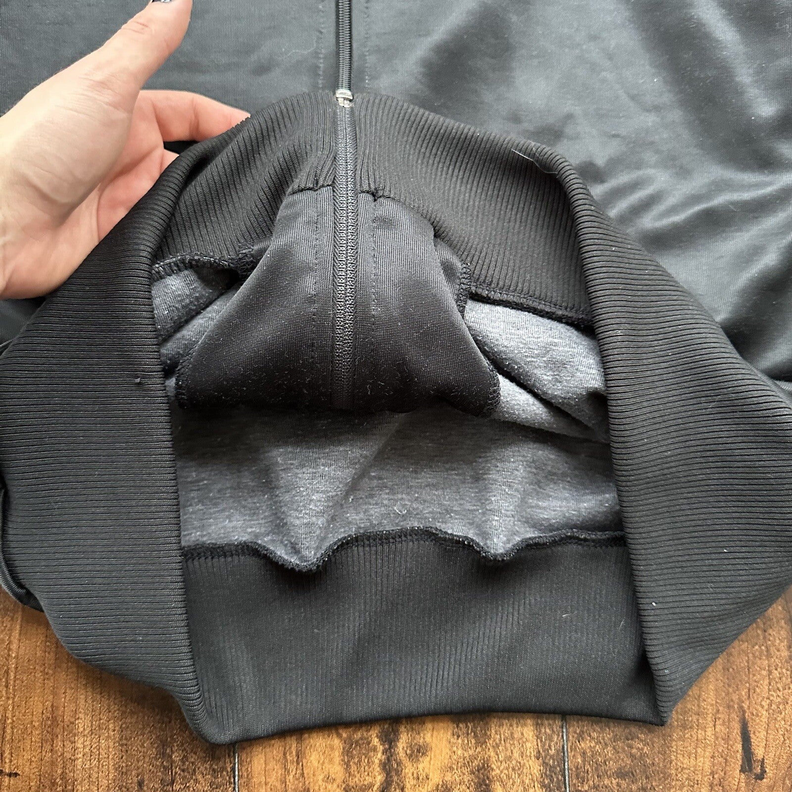 Vintage 1985 Nike Air Jordan Jacket Bred Chicago L RARE Black Red Japan 80s