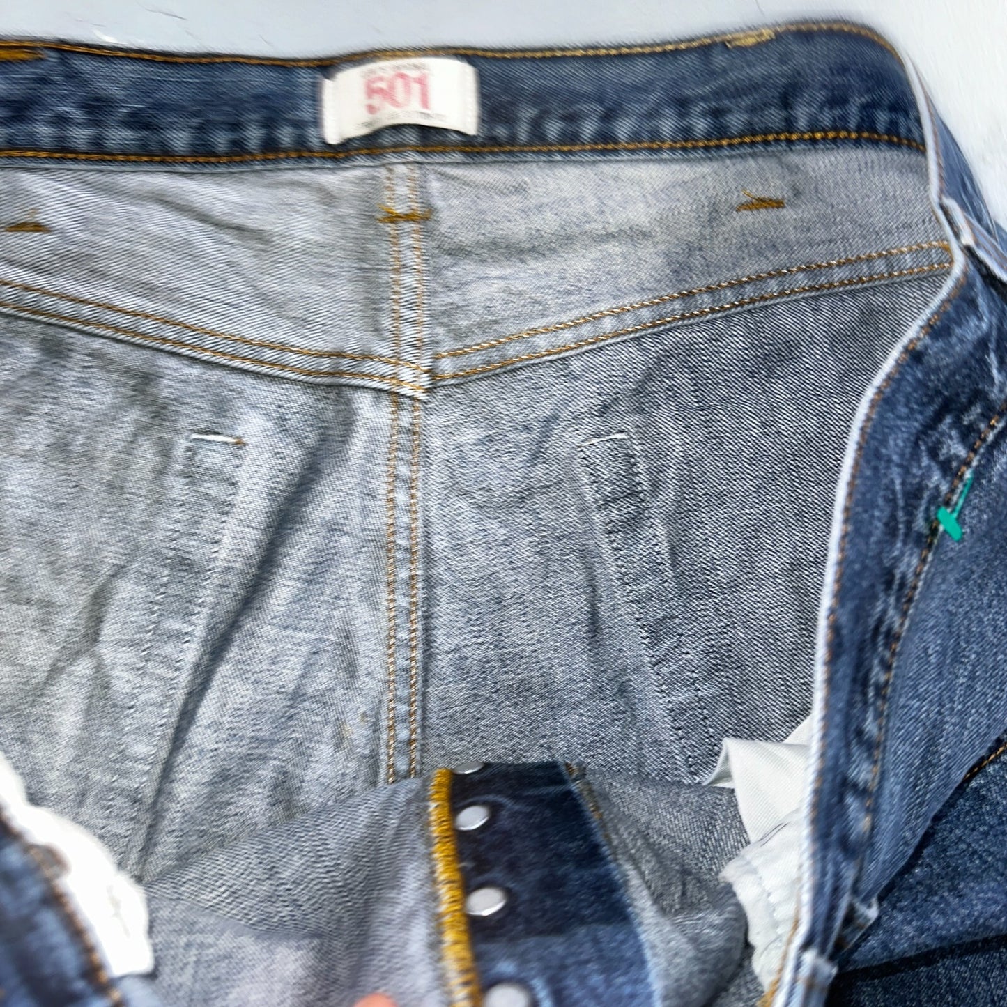 Levis 501 Vintage Y2K XX Straight Leg Jeans Blue Med Wash 40x32 Act 40x31