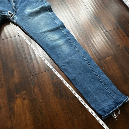 Vintage 80s Levis 505 36x36 USA Blue Jeans 501 Act 34x34 Med Wash