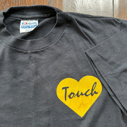 Rock N Roll Touch My Heart Vintage T Shirt 80s Music Band Tee Guns N Roses Rare