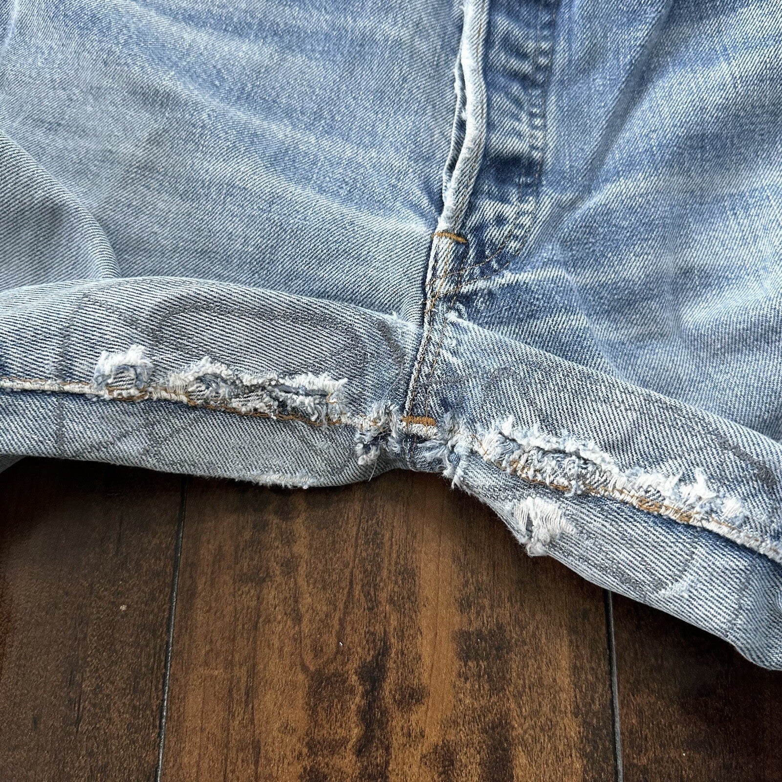 Levis Vintage 80s Redline Selvedge USA 501 XX Jeans 66 70s Thrashed Act 28x29