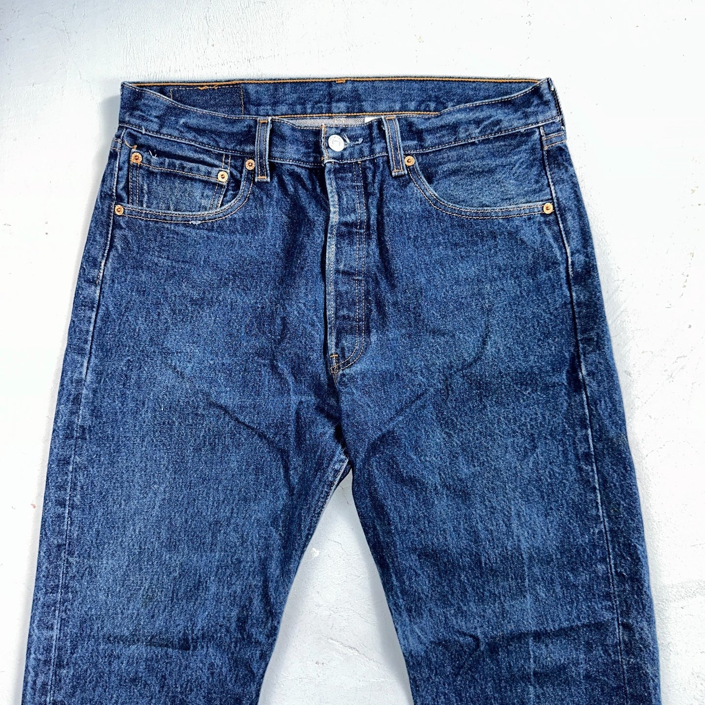 Levis 501 Vintage Y2K 90s XX Straight Leg Jeans Blue Med Wash 34x31 Act 32x27