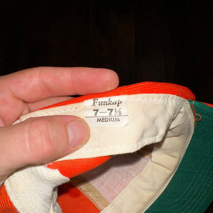 Number 1 80s Orange Vintage Hat Cap Snapback Essential Clean Simple Cool Rap 70s