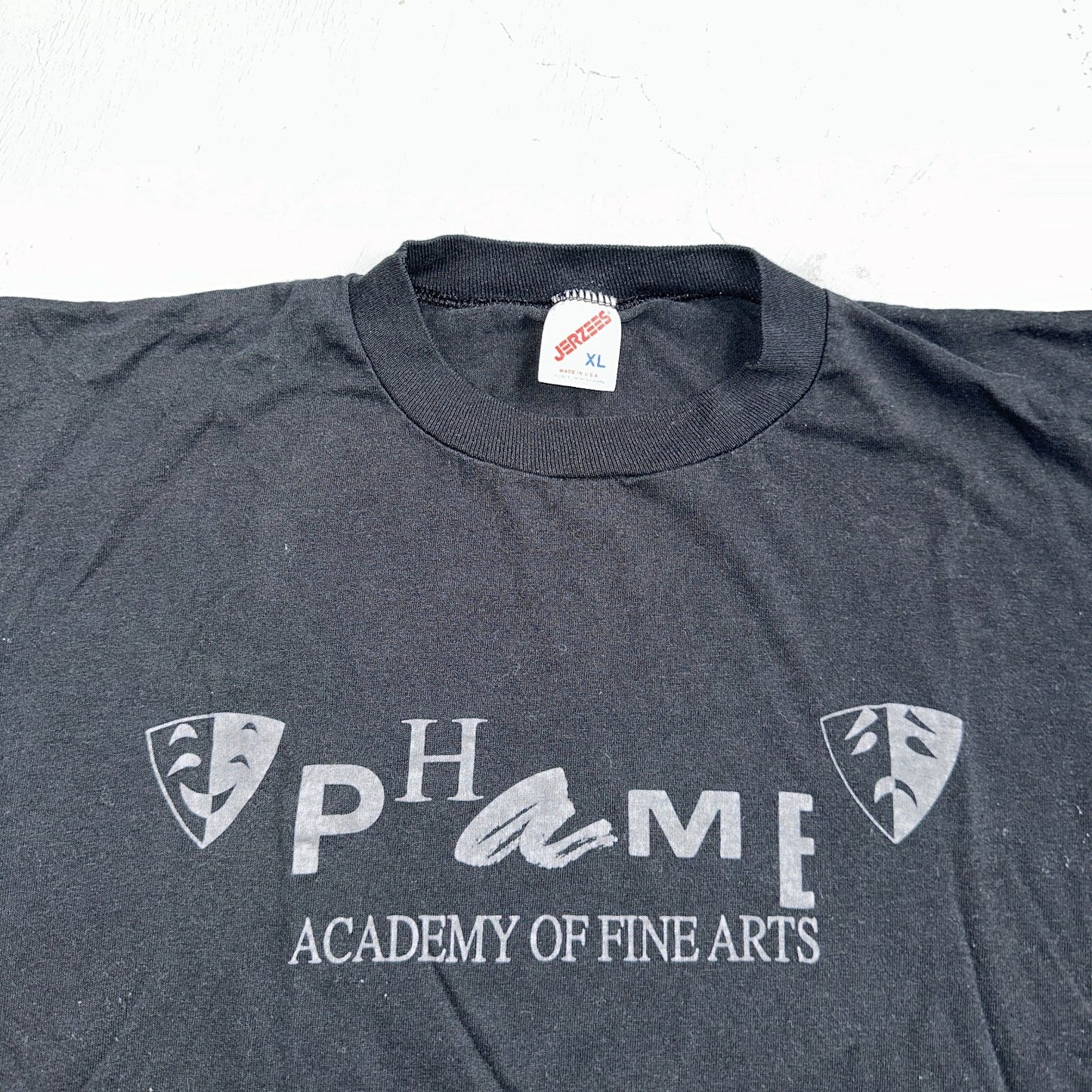 Phame Academy of Fine Arts VTG T Shirt Phantom Opera 90s Jerzees XL Black Music