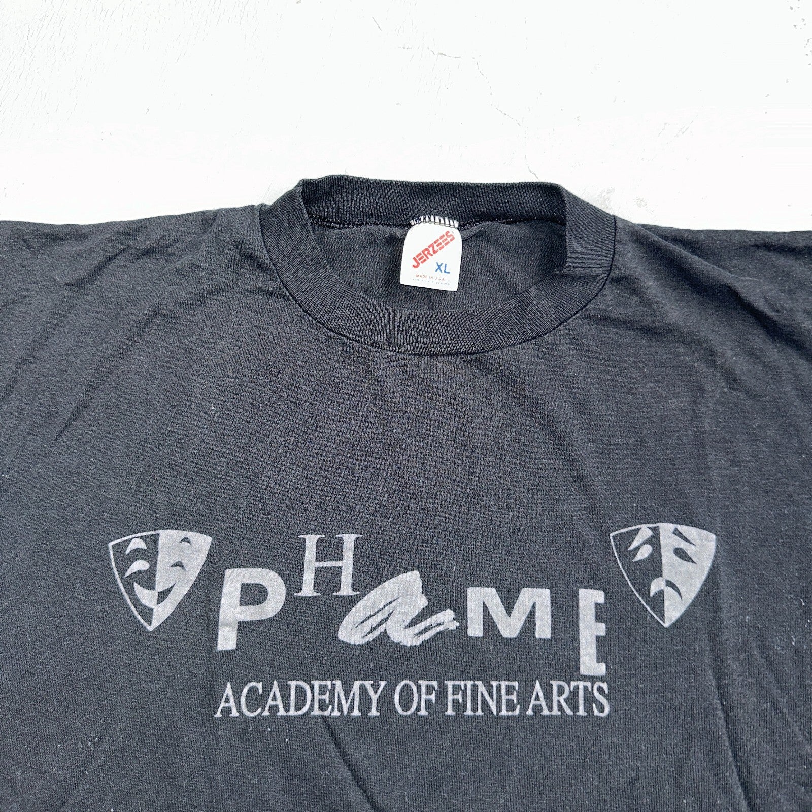 Phame Academy of Fine Arts VTG T Shirt Phantom Opera 90s Jerzees XL Black Music