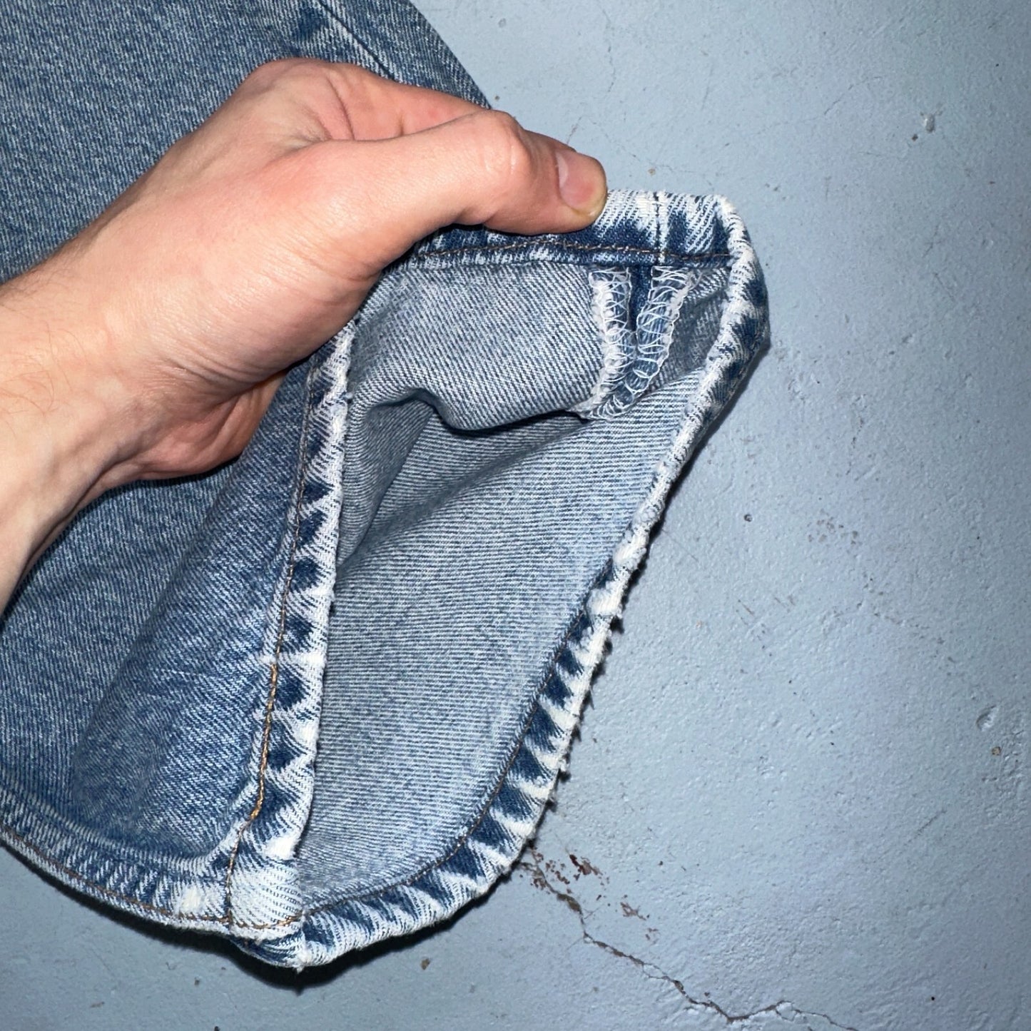 Levis 501 Vintage 90s Mexico Straight Leg Jeans 40x32 Y2K Light Wash Act 37x30