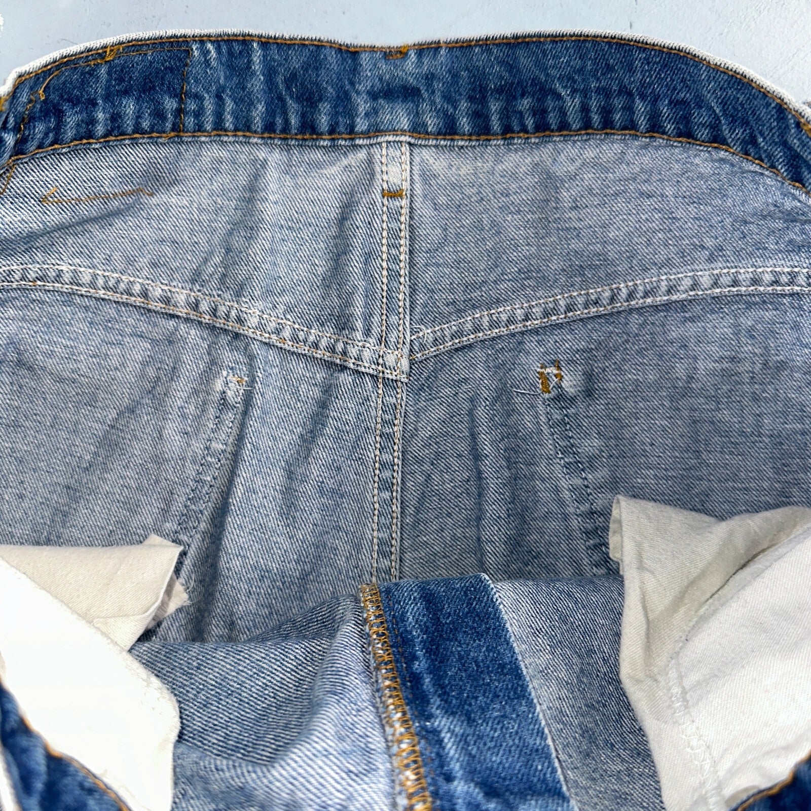 Levis 517 Vintage 80s USA Orange Tab Bootcut Flare Blue Jeans Talon Act 34x28