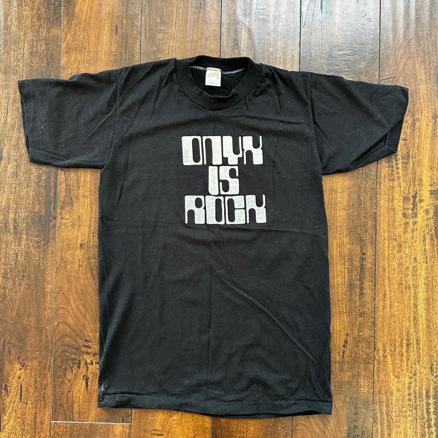 ONYX is Rock 1970s Vintage T Shirt Heavy Metal Music Funny Humor 70s Stones