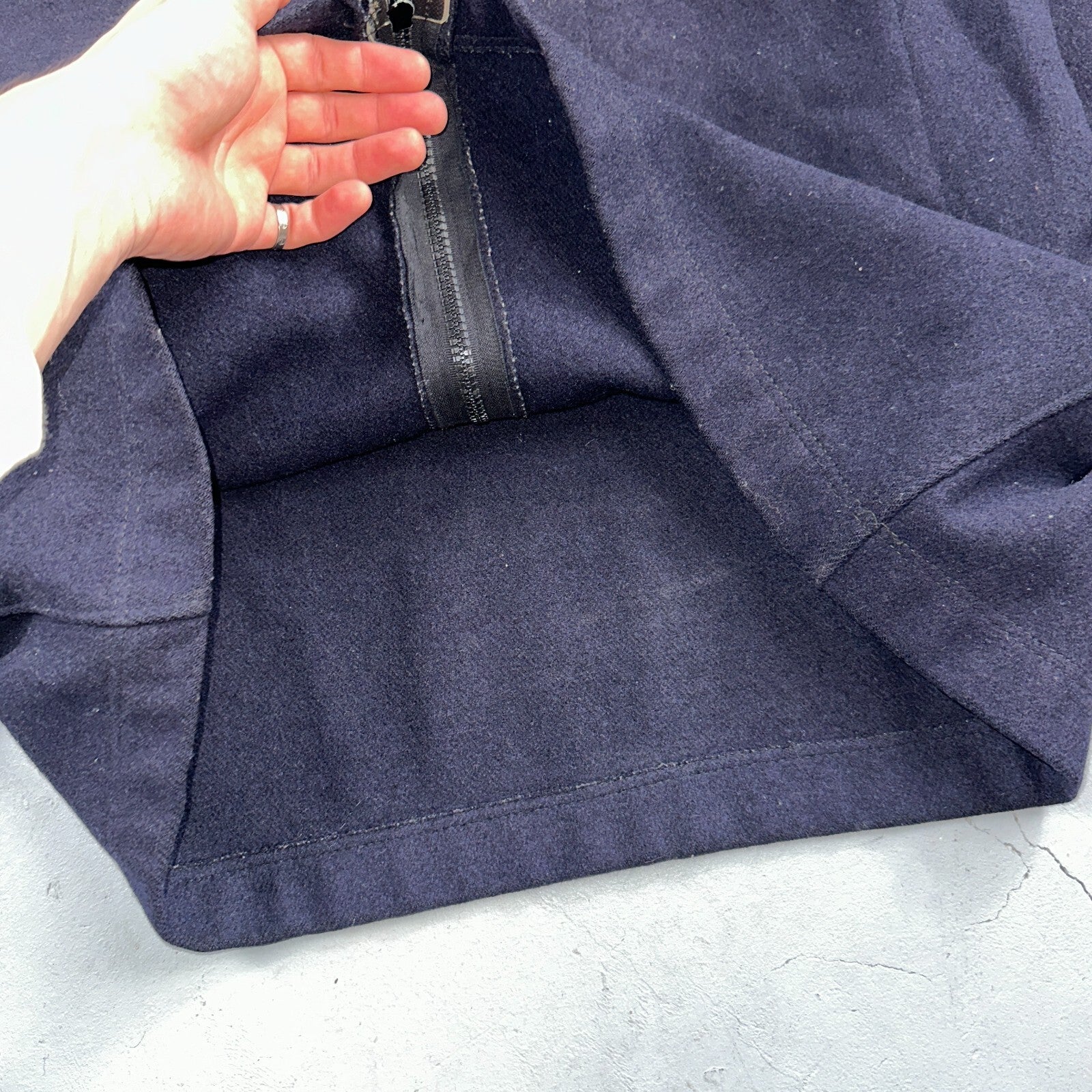 Rare Vintage 60s Blacks Greenock Military Smock Made In France Jacket Wool Navy