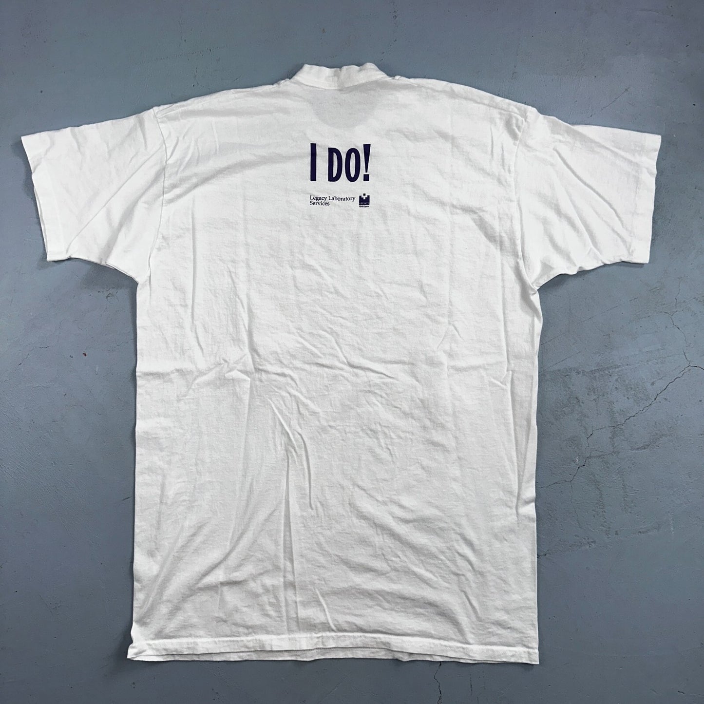 Laboratory Servies Quote VTG T Shirt FOTL 90s 2XL I DO Funny Humor Health Unqiue