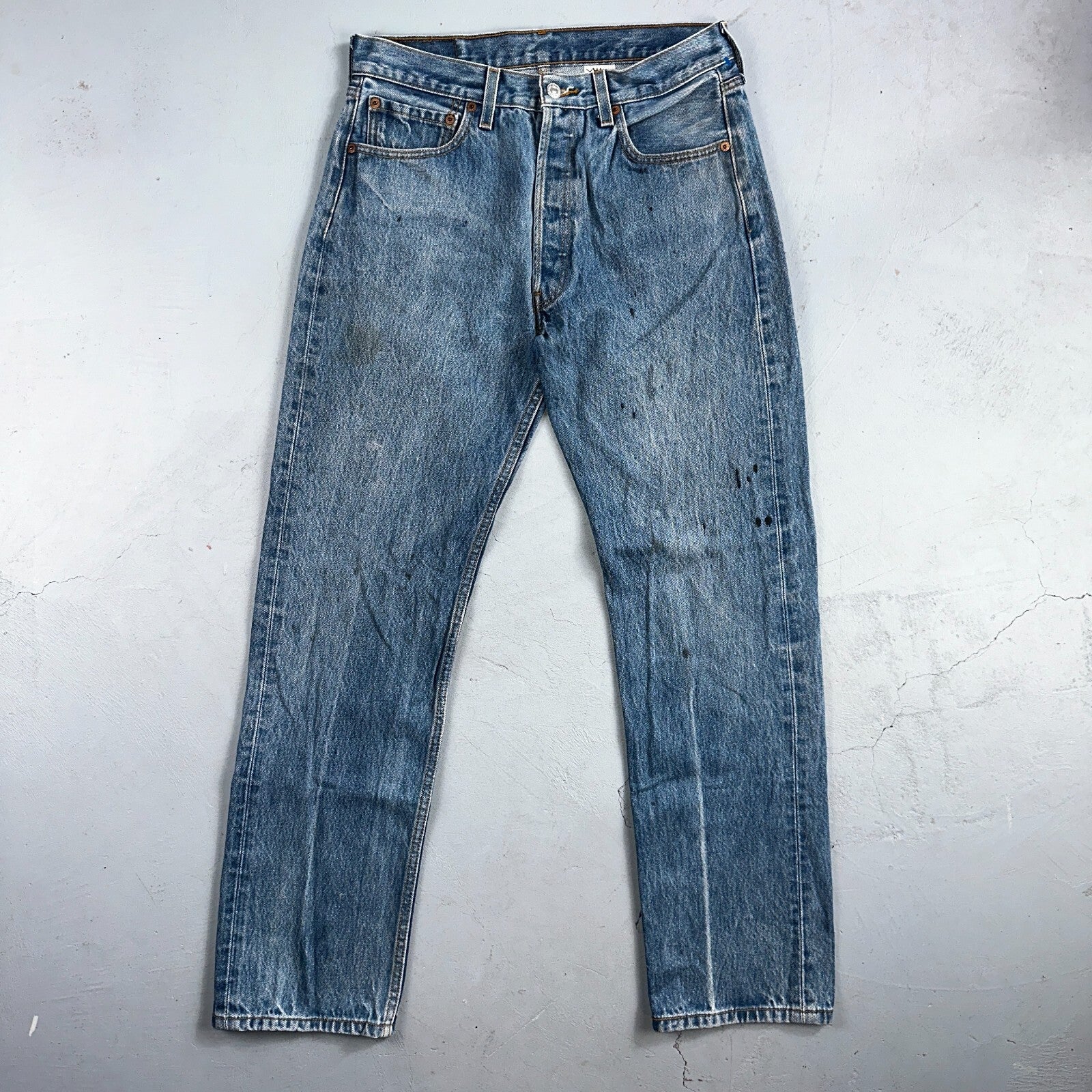 Levis 501 Vintage 90s XX Straight Leg Jeans Y2K Light Wash 33x34 Act 30x30