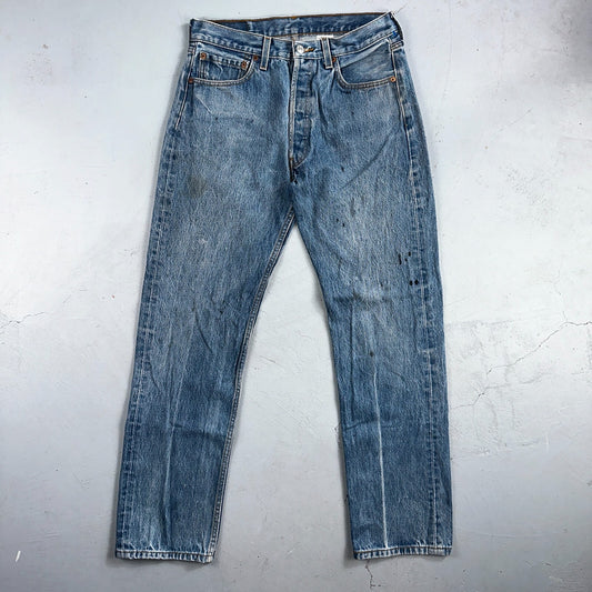 Levis 501 Vintage 90s XX Straight Leg Jeans Y2K Light Wash 33x34 Act 30x30