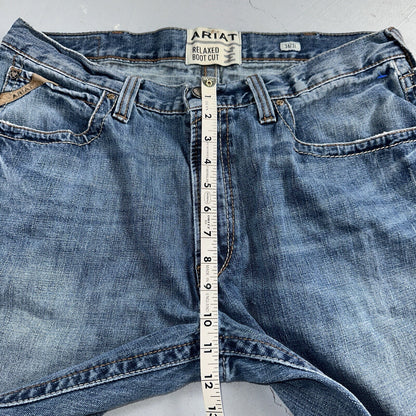 Ariat Jeans Mens 36x34 Blue M4 Boot Cut Relaxed Coltrane Jeans Denim Medium Wash