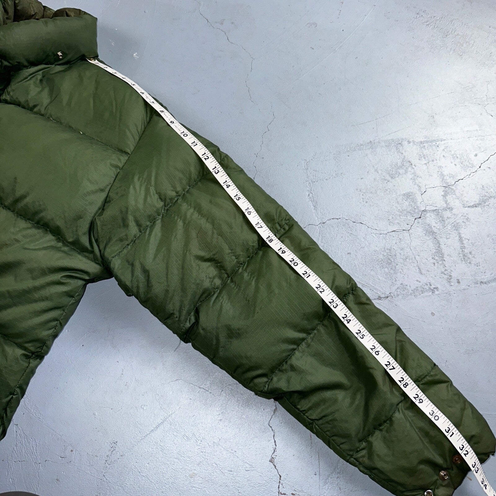 VTG Teton Mountain Coat Goose Down Puffer Coat Green Hunting Hiking 1960s 60s