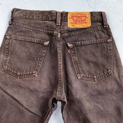 Levis 501 Vintage Y2K 90s XX Straight Leg Jeans Gray Light Wash 28x30 Act 27x28