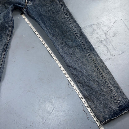 Levis 501 Vintage 90s USA XX Straight Leg Jeans Blue Med Wash 31x34 Act 29x32