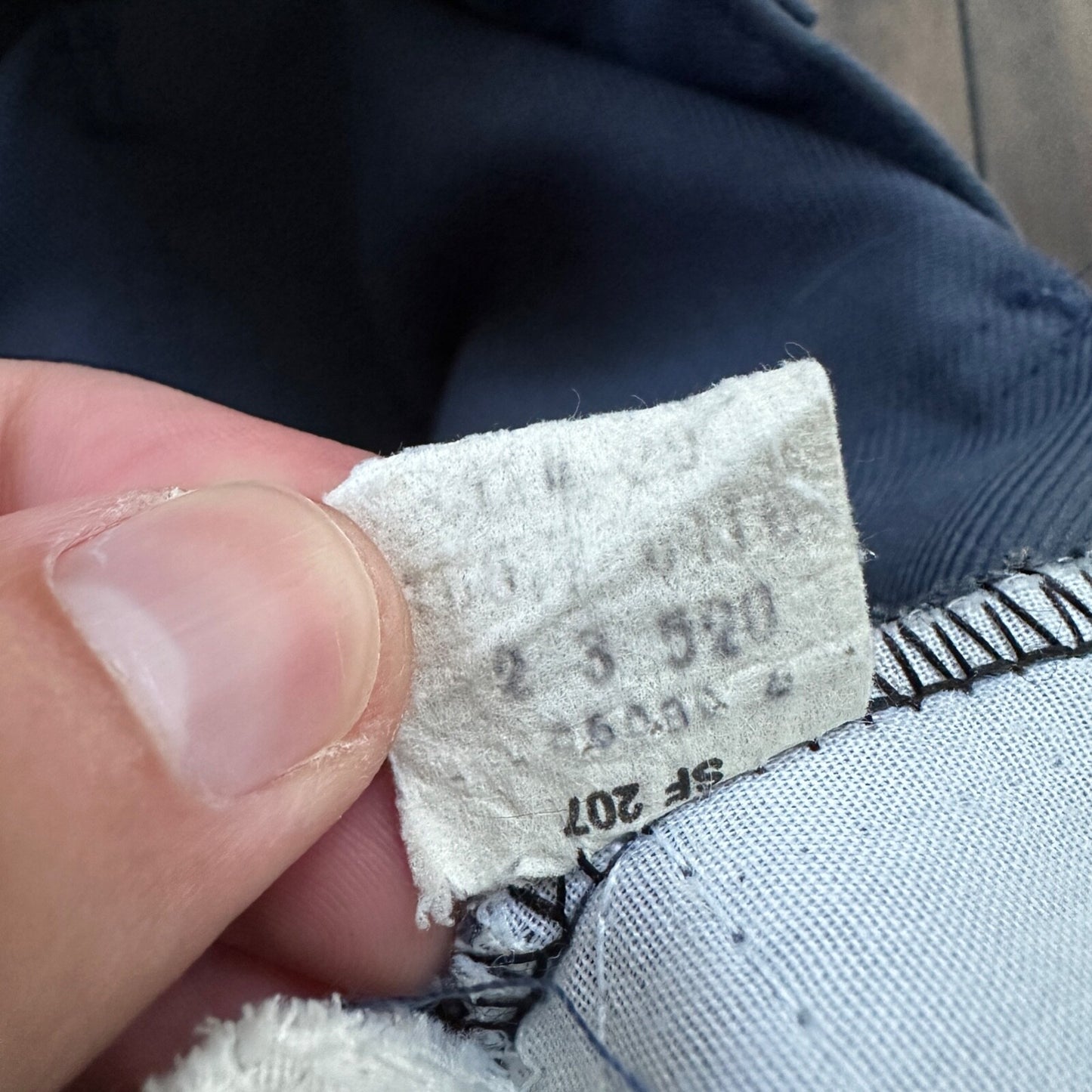 VTG Levis 517 Lot 2 Blue + Brown Polyester Pants Black Gold Tab 34x30 Act 32x28