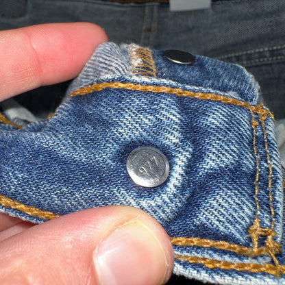 Levis 501 Vintage 90s XX Straight Leg Jeans Y2K Blue Med Wash 36x38 Act 34x33