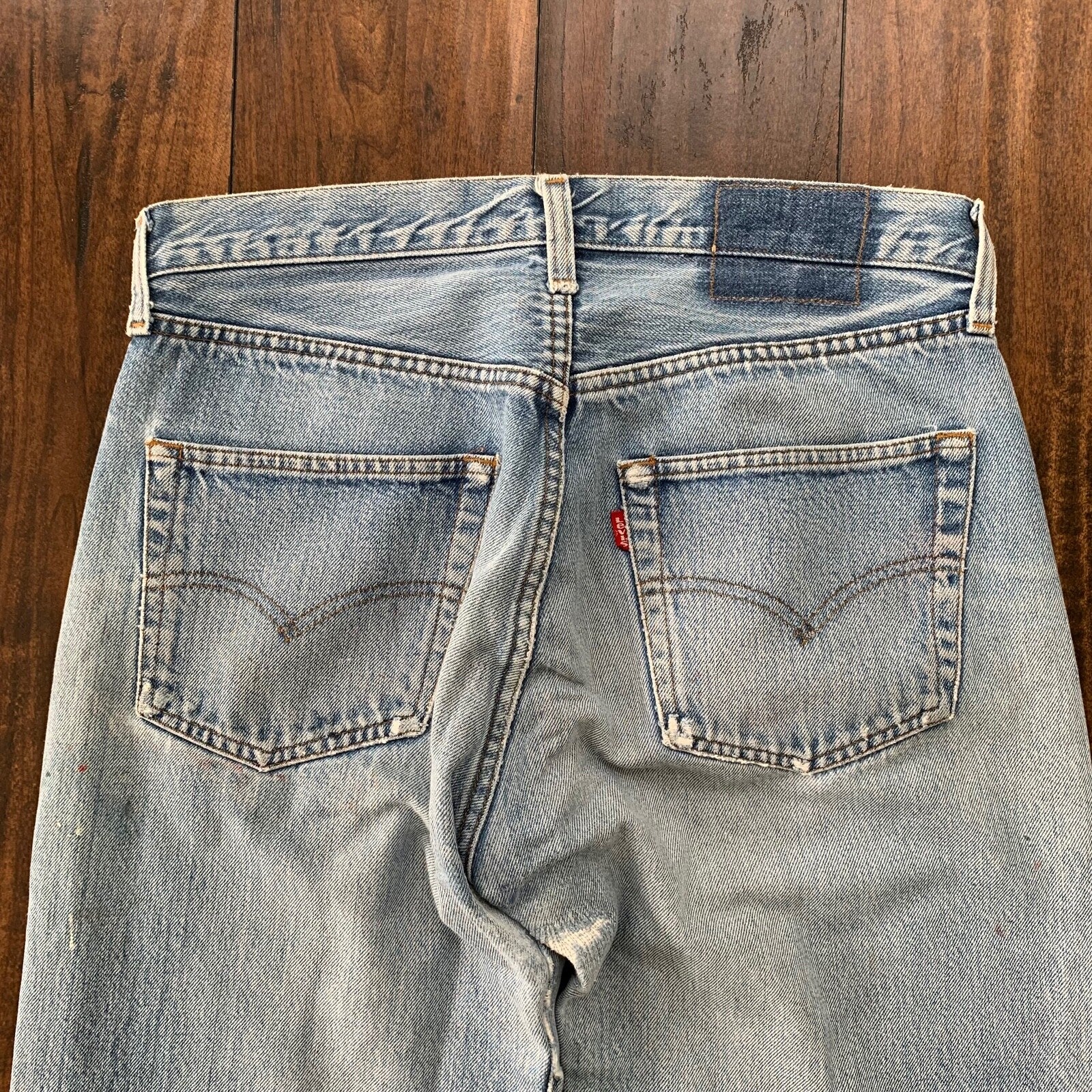 Levis Vintage 80s Redline Selvedge USA 501 XX Jeans 66 70s Act 30x27