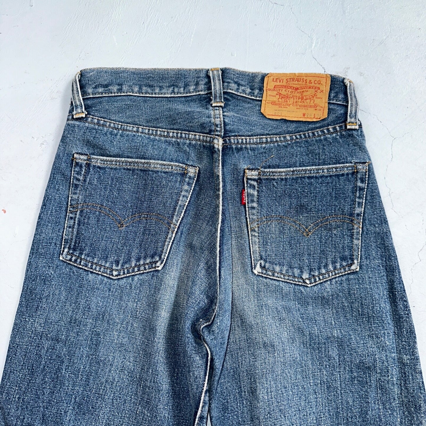 Levis 501 VTG 70s SS Redline Selvedge Jeans XX Altered Skinny Capri Act 27x25