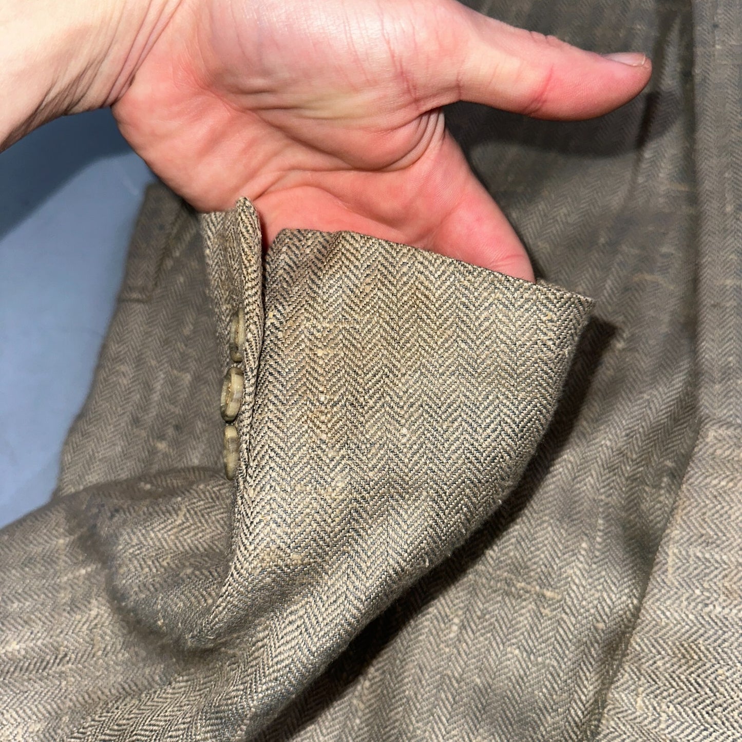 Vintage Blazer Bill Blass Mens 38 2 Button Wool Tweed Sport Suit Coat Gray 70s