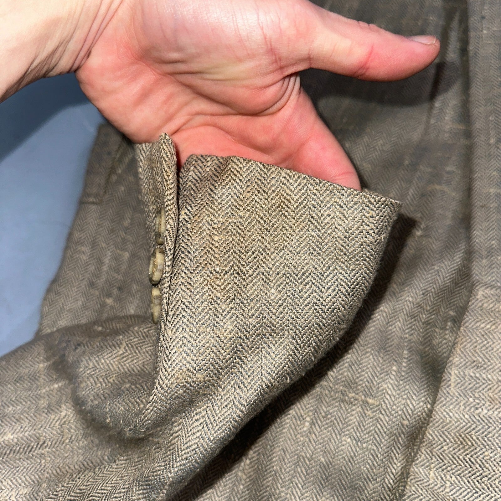 Vintage Blazer Bill Blass Mens 38 2 Button Wool Tweed Sport Suit Coat Gray 70s