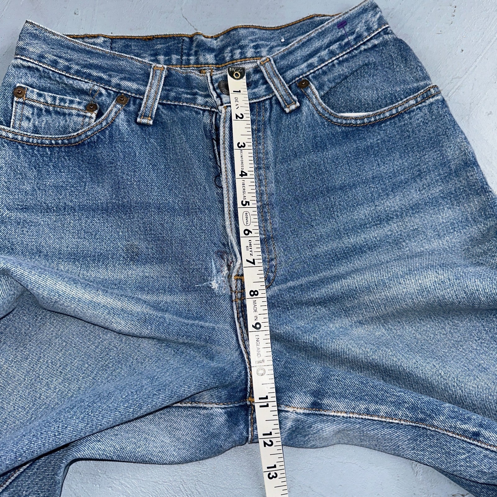 Levis 501 Vintage 80s USA XX Womens Jeans Blue High Rise Tapered 17501 25x27