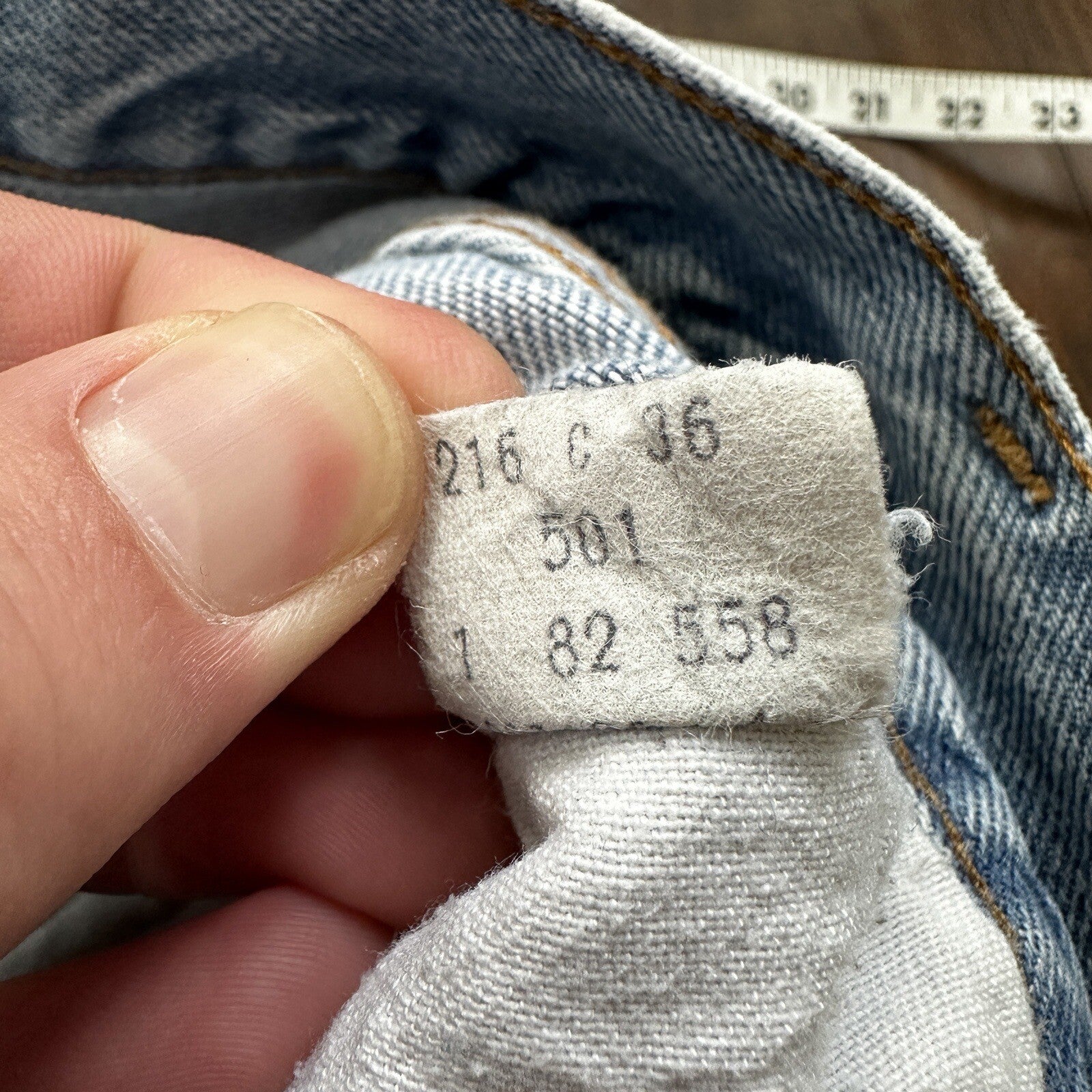 Levis Vintage 80s Redline Selvedge USA 501 XX Jeans 66 70s 36x32 Act 32x28