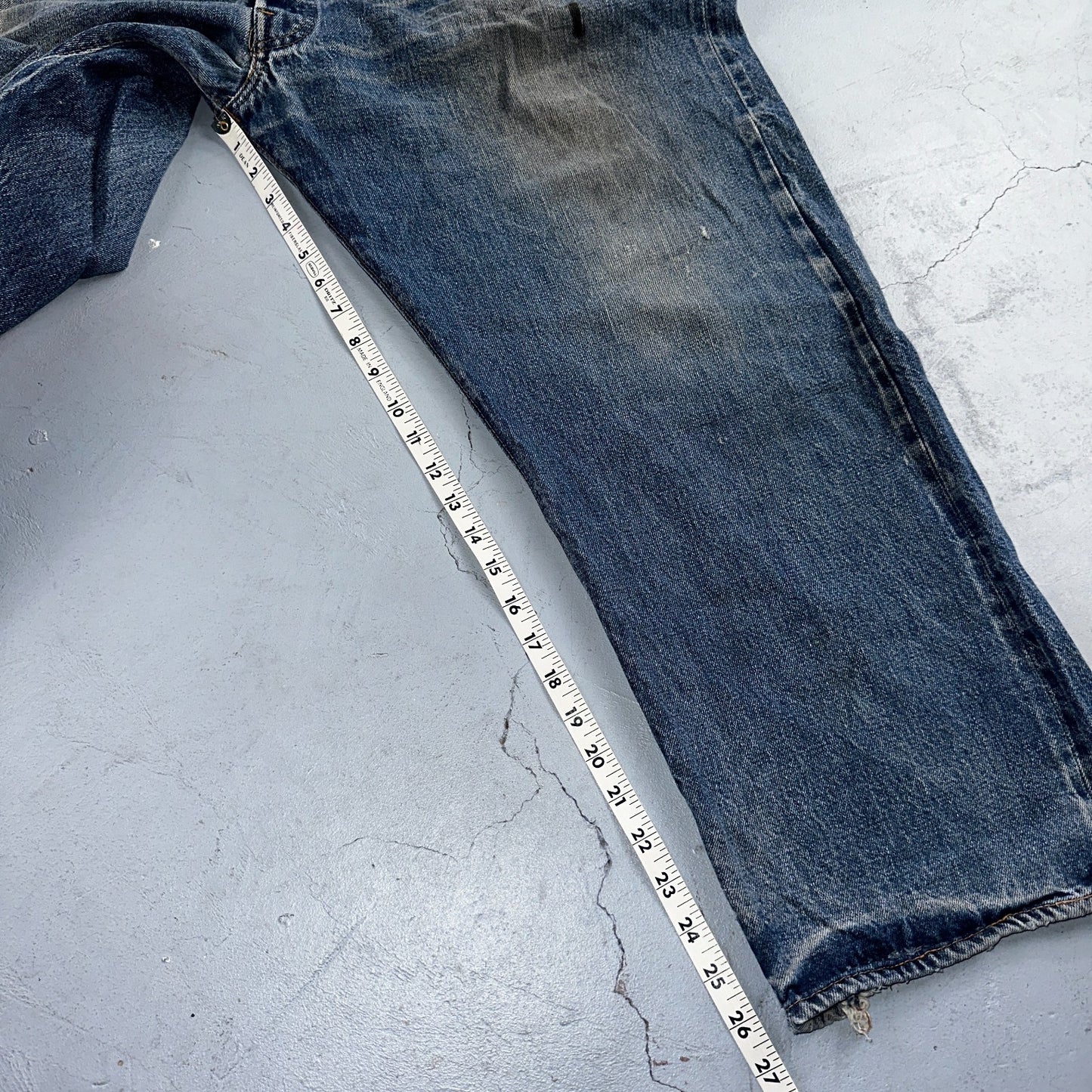 Levis 501 Vintage 70s SS Redline Selvedge USA XX Jeans Med Wash 48x30 Act 44x26