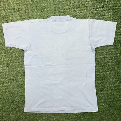 Nike Vintage T Shirt Mens Small Country Hike 70s Basic Simple Rap Music Running