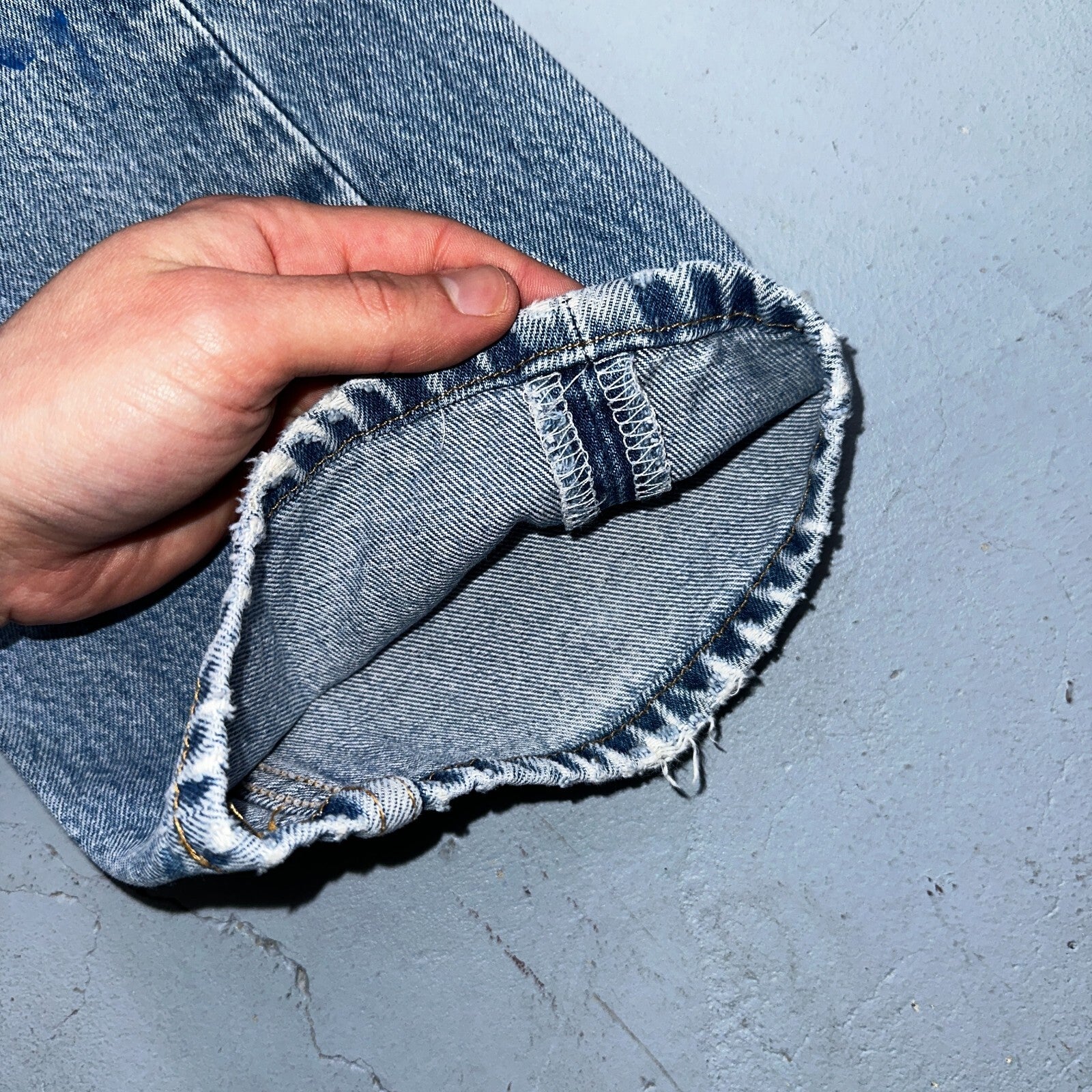 Levis 501 Vintage 90s XX Straight Leg Jeans Y2K Light Wash 36x34 Act 33x29