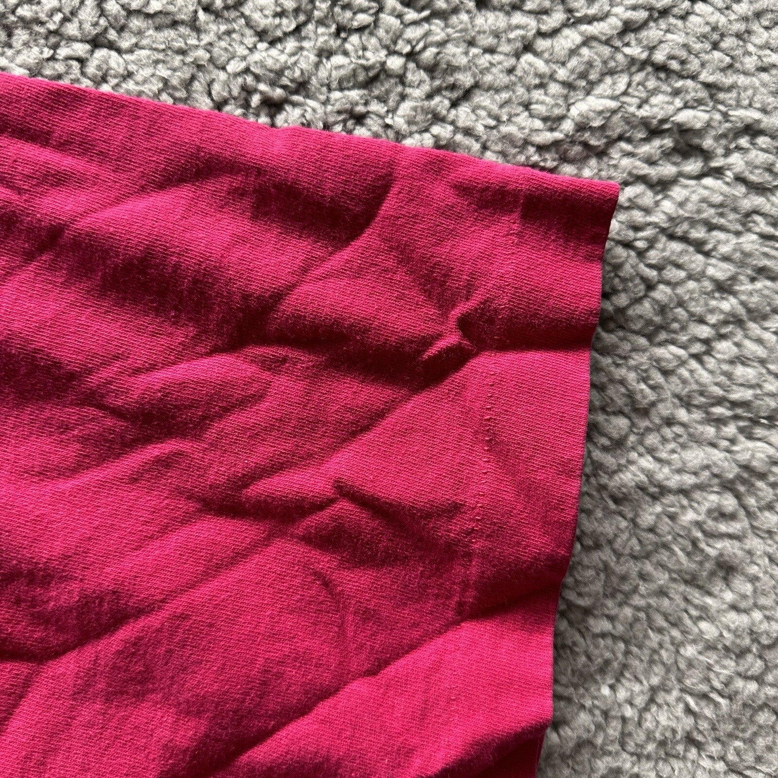 Vintage Pink T Shirt Mens 90s Blank Essential Lot Rap Single Pocket Selvedge