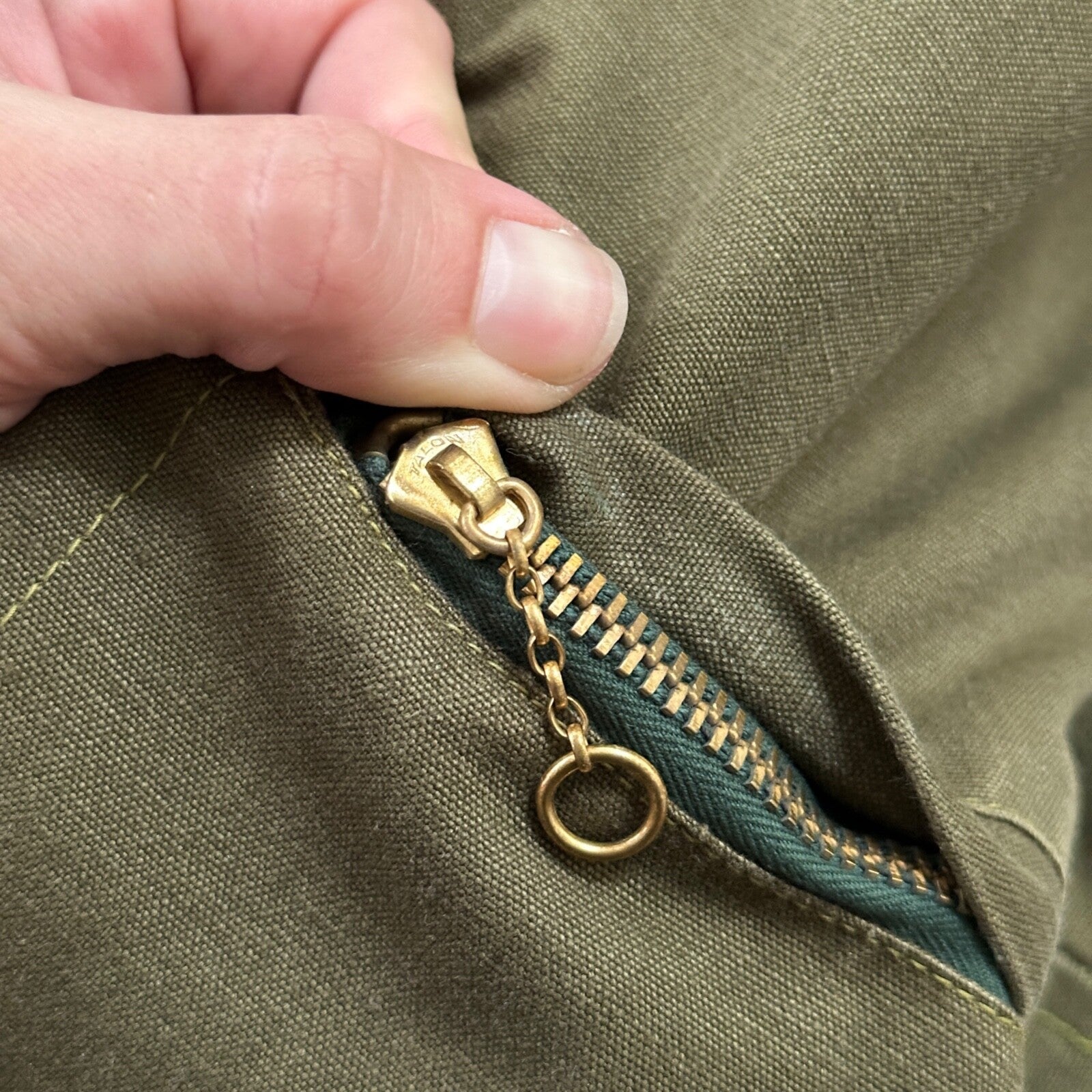 VTG 40s 50s Wool Western Coat Jacket Rockabilly Red Military Green WWII RARE