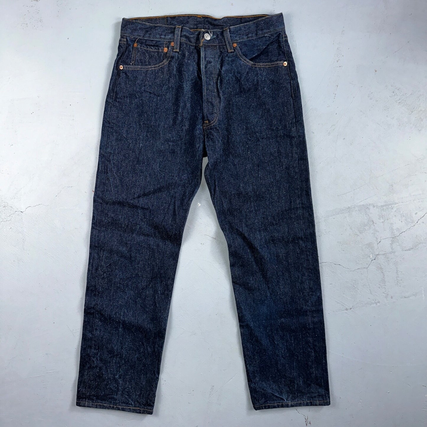 Levis 501 Vintage 90s USA XX Straight Leg Jeans Blue Dark Wash 34x32 Act 31x29