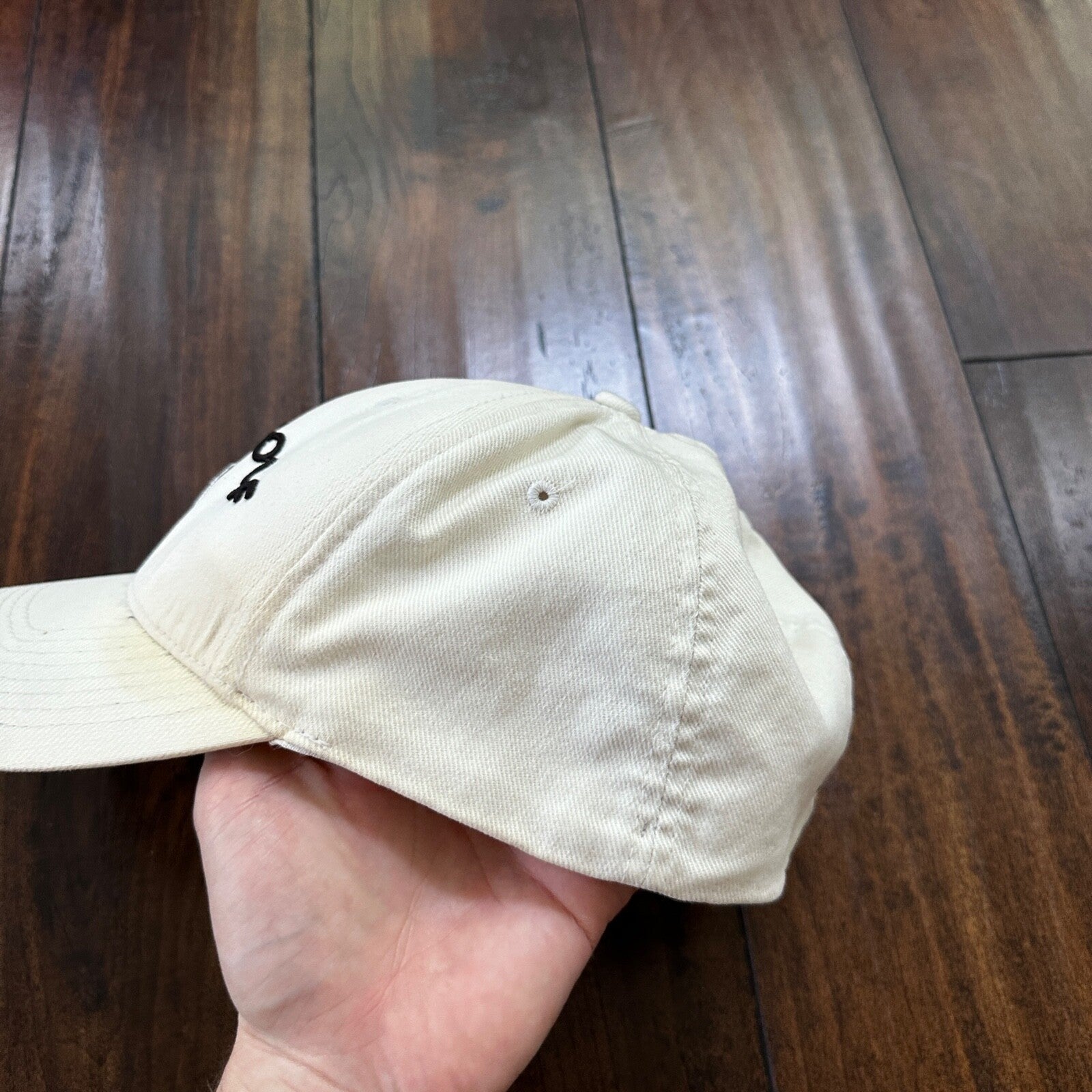 Nike Golf Y2K VTG Hat Cap Snapback White Yellowish Fitted L/XL