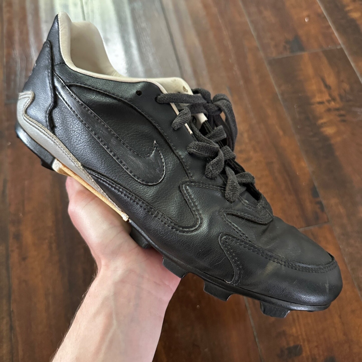 Nike Vintage 90s Mens Size 11 Sharks Sneakers Shoes Cleats Black 1994 Football