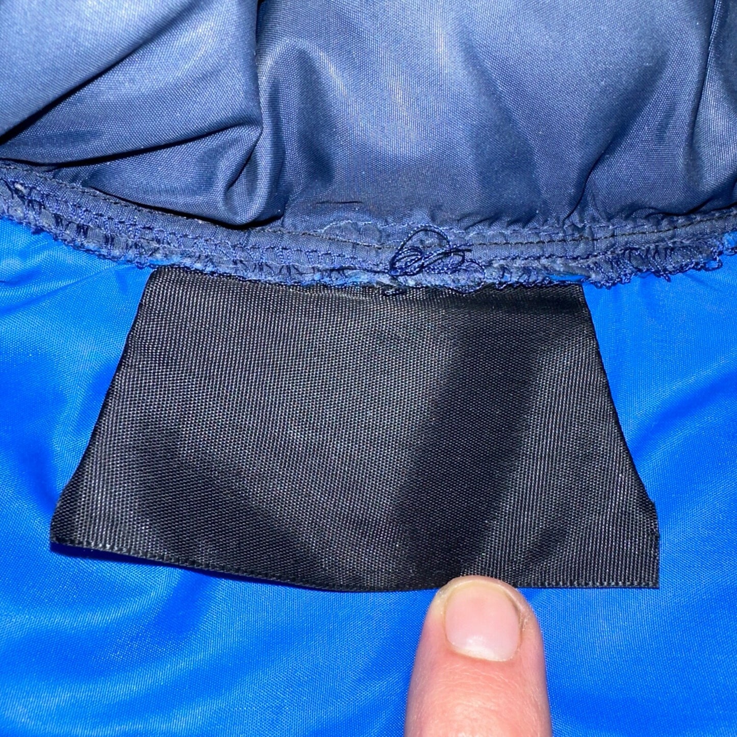 Blue Vintage Vest Warm Winter Puffer Men's L Quilted Zip Up 70s 80s