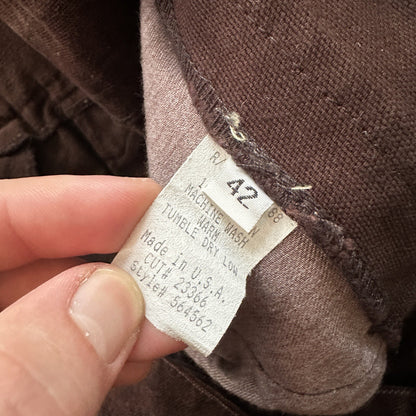 VTG Mens Frontier Maker USA Outdoor Pants Buckleback Cowboy 42 Brown Western