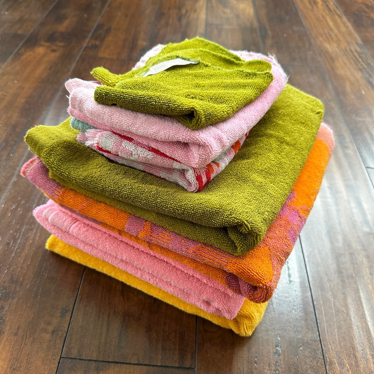 VTG Set Of 9 1960s Hand Towels Mismatched Steven’s Utica Linens